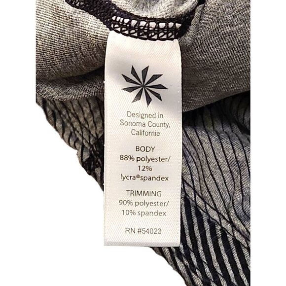 Athleta Zip Pocket 7/8 legging gray/black Size small poly/lycra - Picture 10 of 13